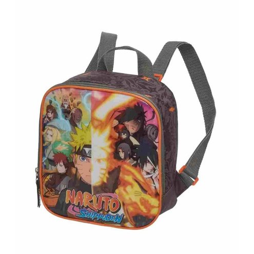 Mochila Escolar Infantil De Costas Desenho Naruto 34cm