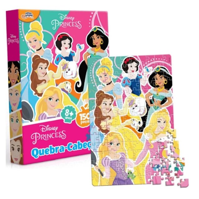 Quebra Cabeça Princesas com 100 peças - Toyster