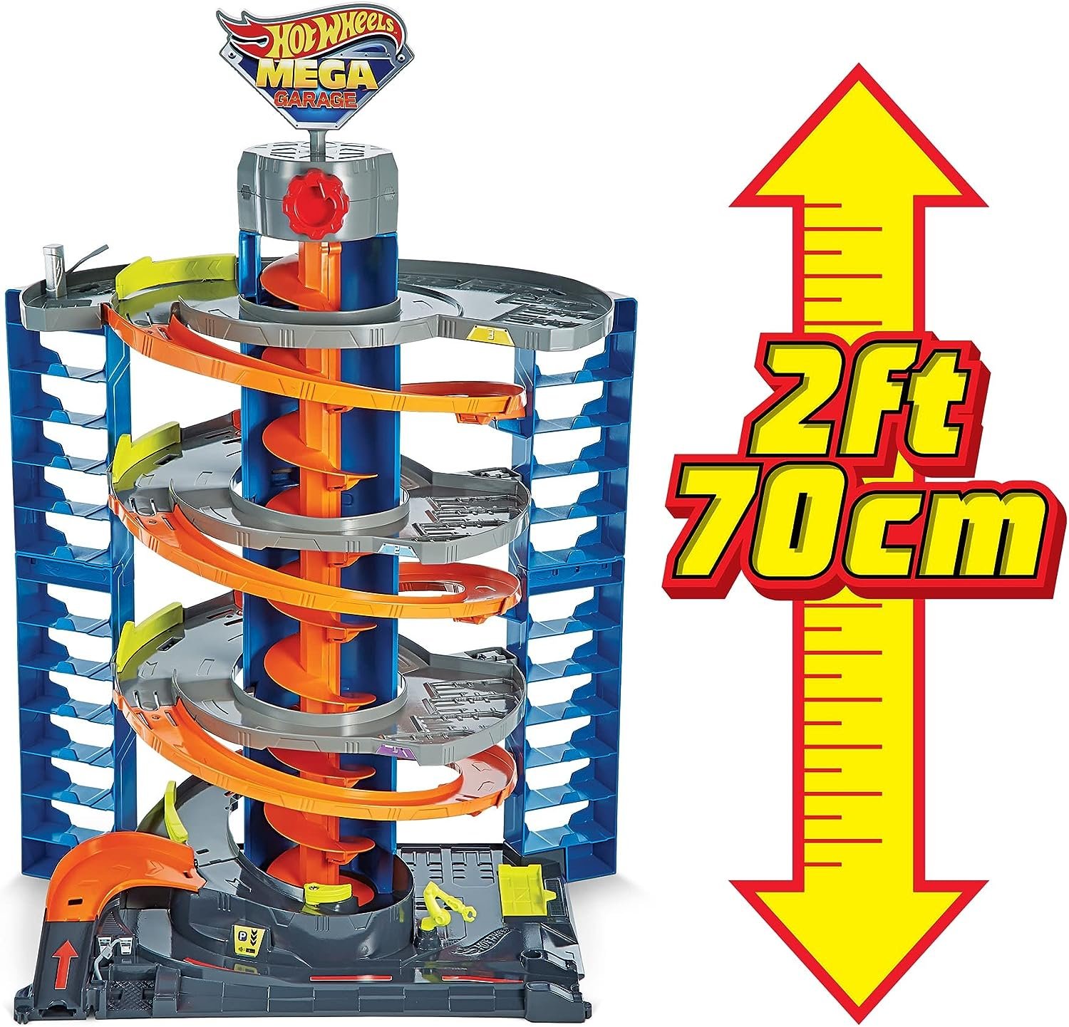 Pista Hot Wheels City - Color Shifters - Lava Rápido Mega Torre