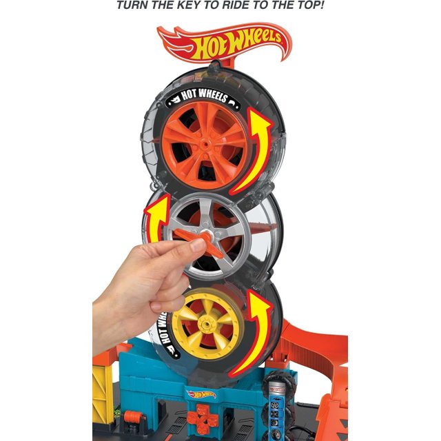 Pista De Carrinhos Hot Wheels City Super Loja De Pneus Novo em