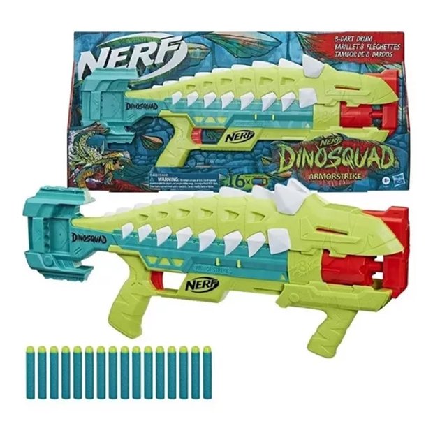 Lançador De Dardos Nerf Dinosquad Armorstrike F5871 Hasbro Colorido -  WebContinental