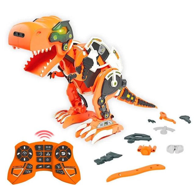 Dinossauro Robô Interativo com Controle Remoto e Modo Luta para Crianças  Acima de 5 Anos, FISTONE, Branco