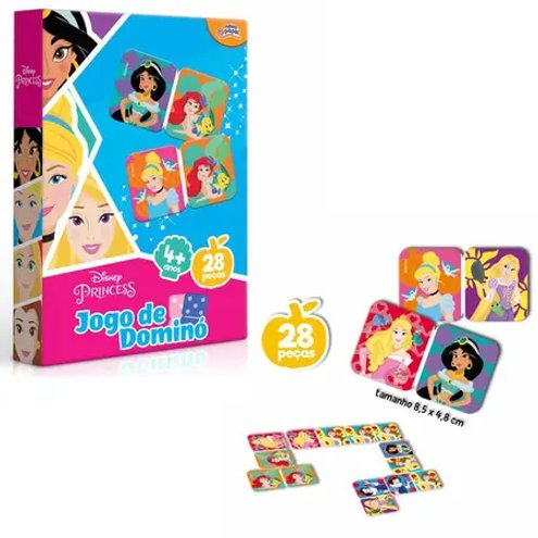 Jogo Toyster Super Kit Princesa Disney Dominó, Jogo De Memória E