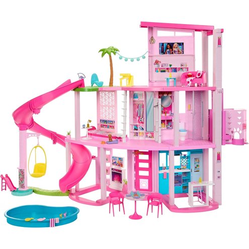 Barbie Piscina Glam Com Boneca Negra - Mattel