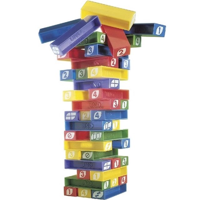 Jogo Uno Stacko da Mattel 45 Blocos - Mattel