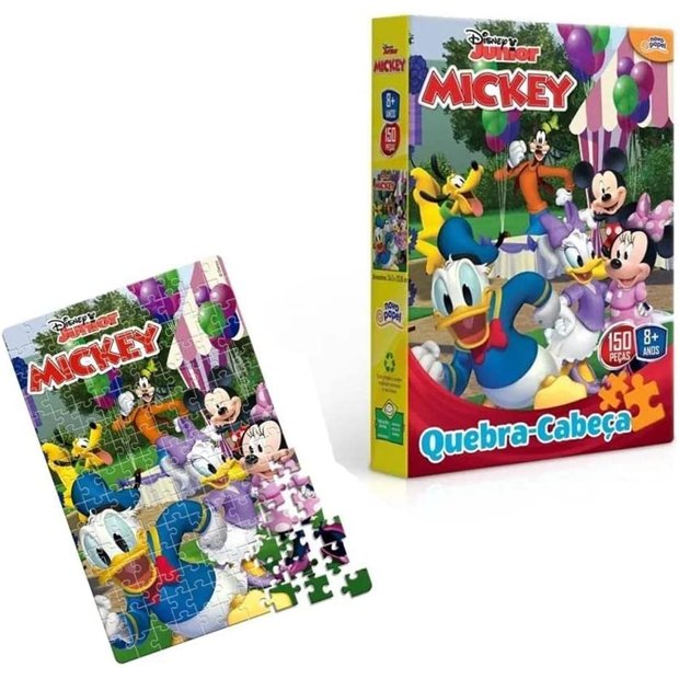 Quebra Cabeça Mickey 100 peças Hasbro - Loja EBEG