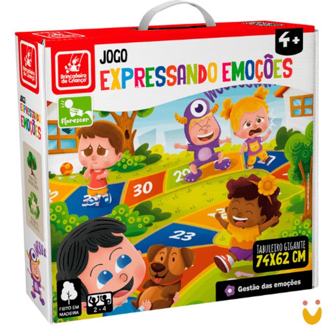 Jogo Expressando Emoções Brinquedo Educativo - Brincadeira de Crian