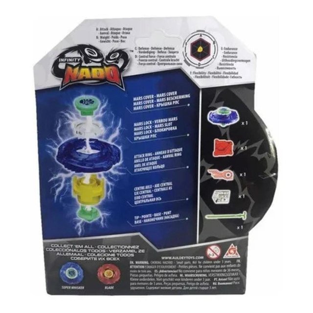 Beyblade C/ Lançador Peão Batalha Infinity Nado Pião Rápido