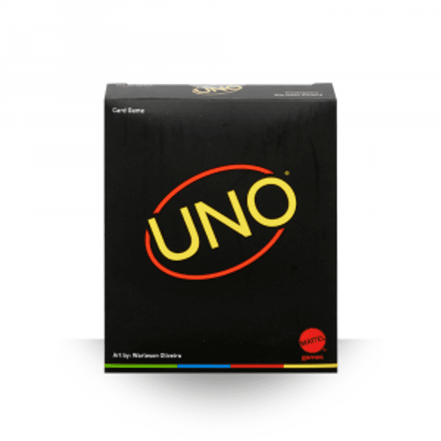 UNO MINIMALISTA, Mattel, Black