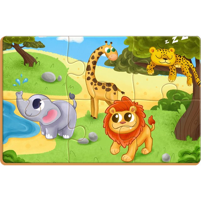 Jogo Quebra – Cabeça – Progressivo – Em madeira – Meu Primeiro Quebra-cabeça  Progressivo Leão – Brincadeira de Criança - Pikoli Brinquedos Educativos