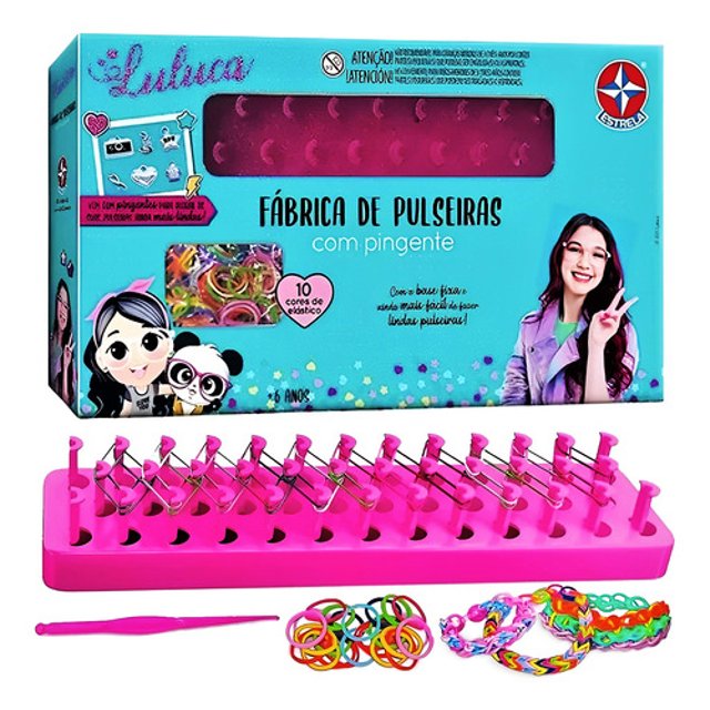 Kit Fábrica De Pulseiras Infantil Da Luluca Com Pingentes - Estrela
