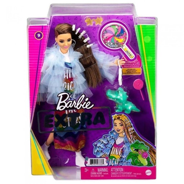 Boneca Barbie Extra - Casaco de Arco - Íris - Mattel