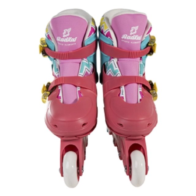 Patins in Line Infantil Fênix Rosa com Acessórios