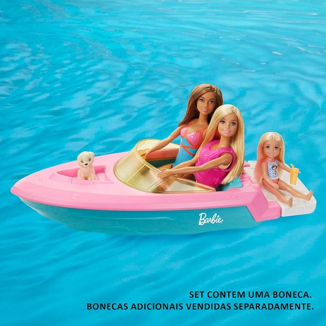 Barco Mattel Barbie Dream Boat com acessórios