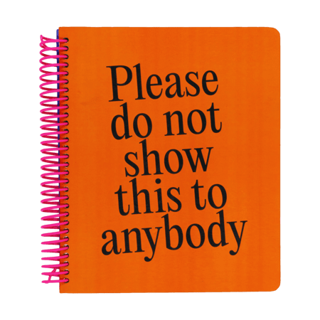 Caderno Please Do Not