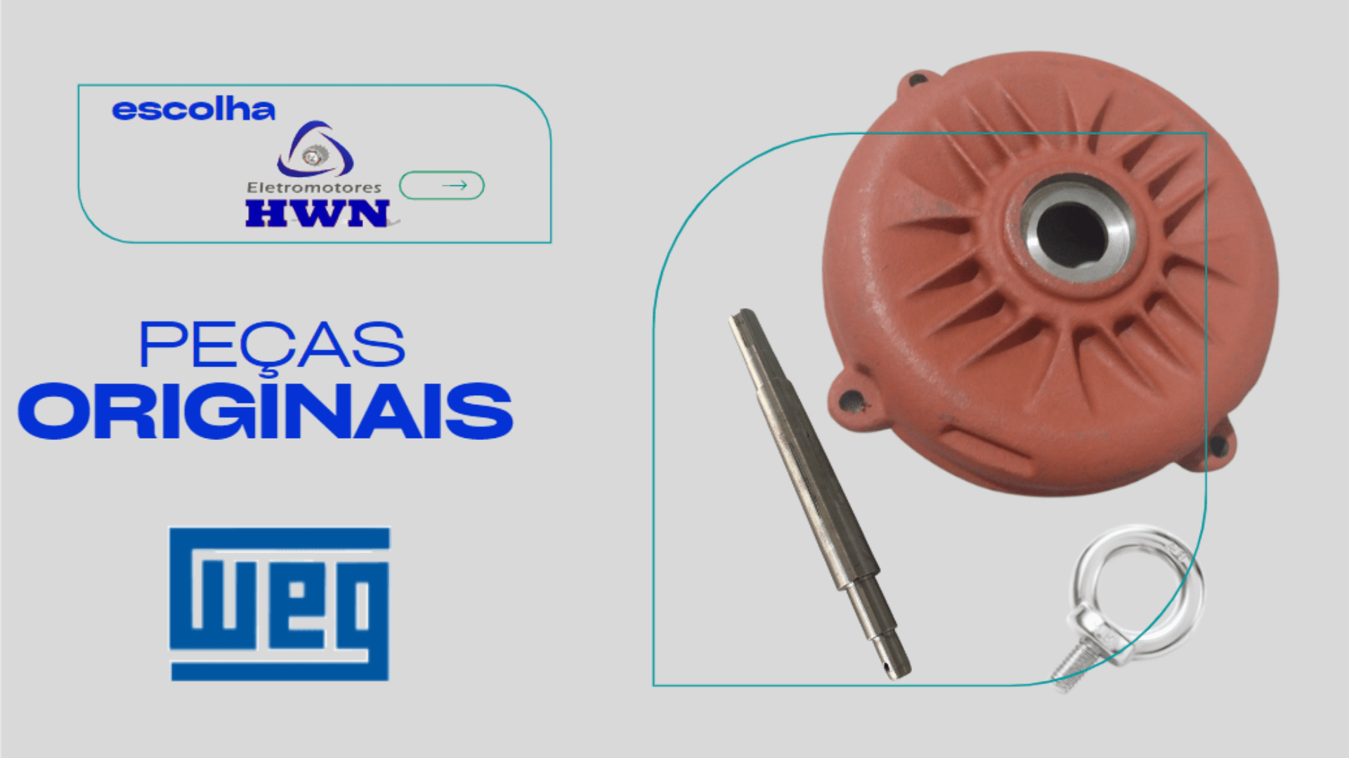 Armadura Eletroima original para motor WEG ELETRO HWN