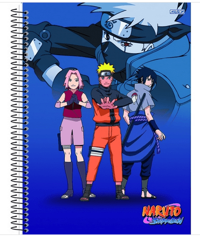 Capa Desenho Oficial - Naruto Texto Japonês Branco