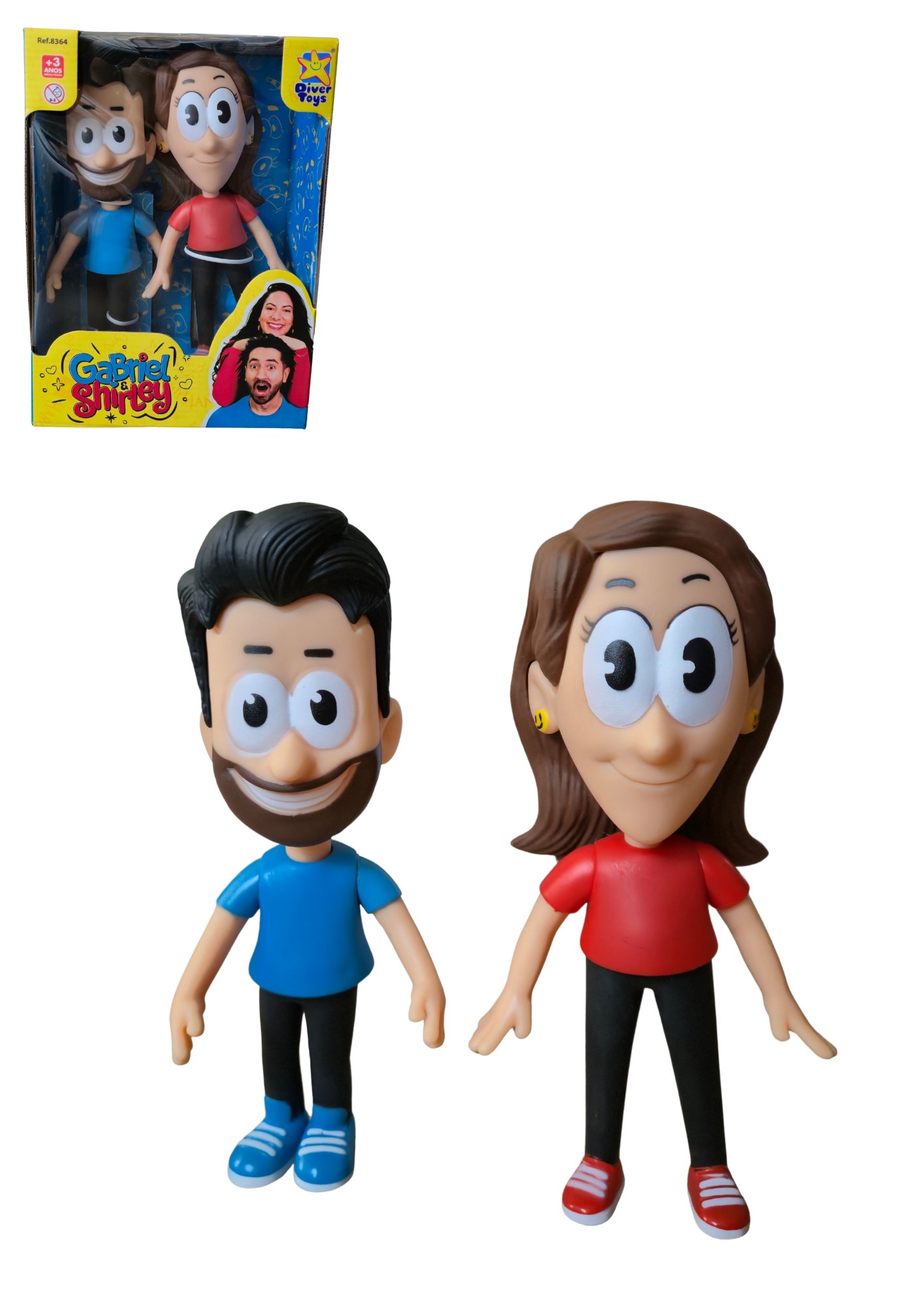 BONECOS GABRIEL E SHIRLEY YOUTUBERS - DIVERTOYS | Mundo Pedagógico