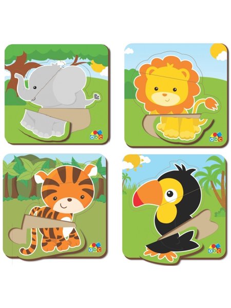 Quebra-Cabeça Infantil Liso 10 Jogos - Simque - Quebra-Cabeça