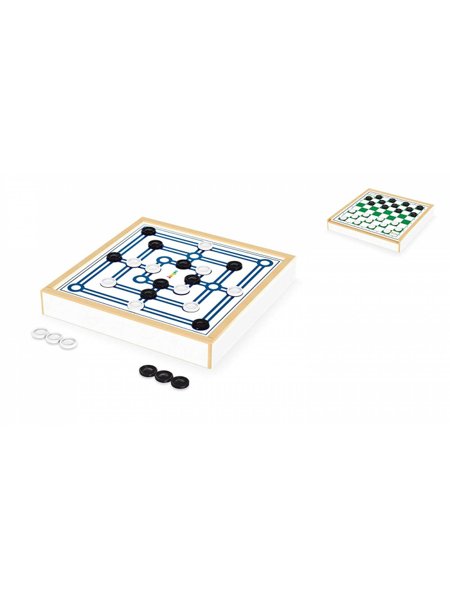 Jogo de Damas e Ludo Junges Branco