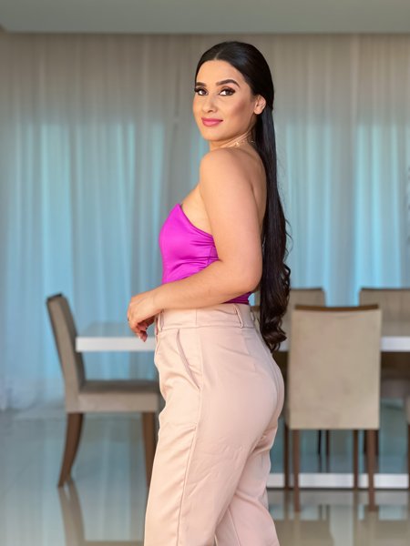 Body Tomara que Caia Corselet Cirre Fúcsia- Malibu | Iara Fashion