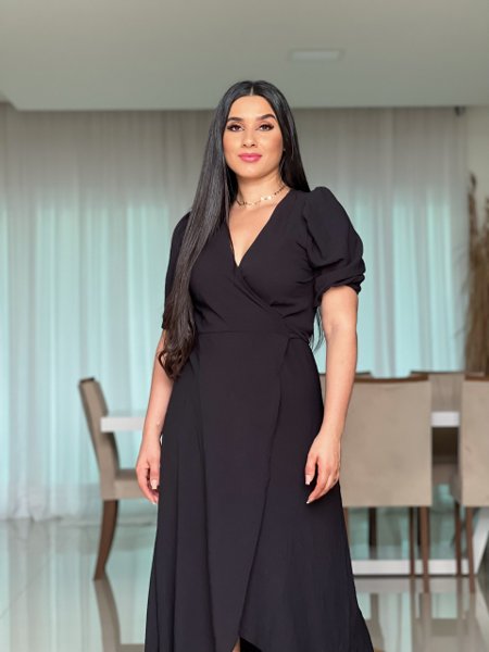 Vestido Envelope Vestido Manga Comprida Vestido Envelope Vestido