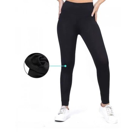 Calça Legging Flanelada Preto- Ivy Iara Fashion