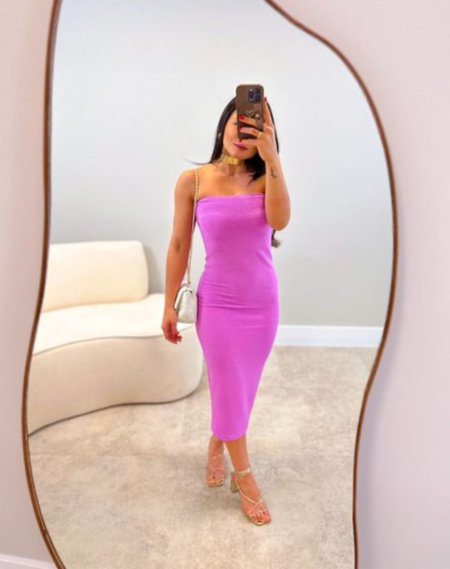 Vestido Tomara Que Caia Pink Louise Iara Fashion