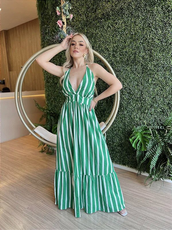 Listras Verticais Vestidos De Listras 2019 Vestido Midi Vestido