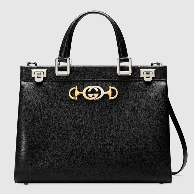 Gucci Zumi grainy leather medium top handle bag