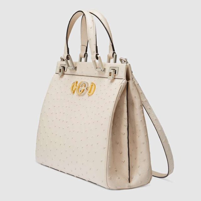 Gucci Zumi grainy leather medium top handle bag