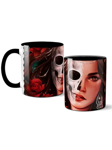 Caneca Rosa Caveira I