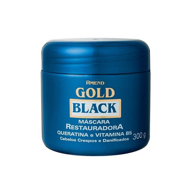 AMEND MASCARA GOLD BLACK MASC REST QUER VIT B5 300G Belcenter