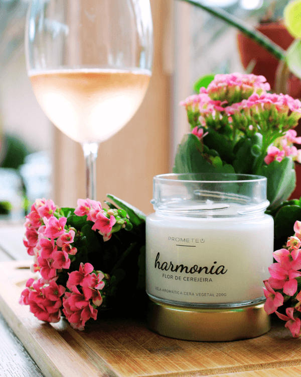 Vela Harmonia - Flor de cerejeira | Prometeu Velas