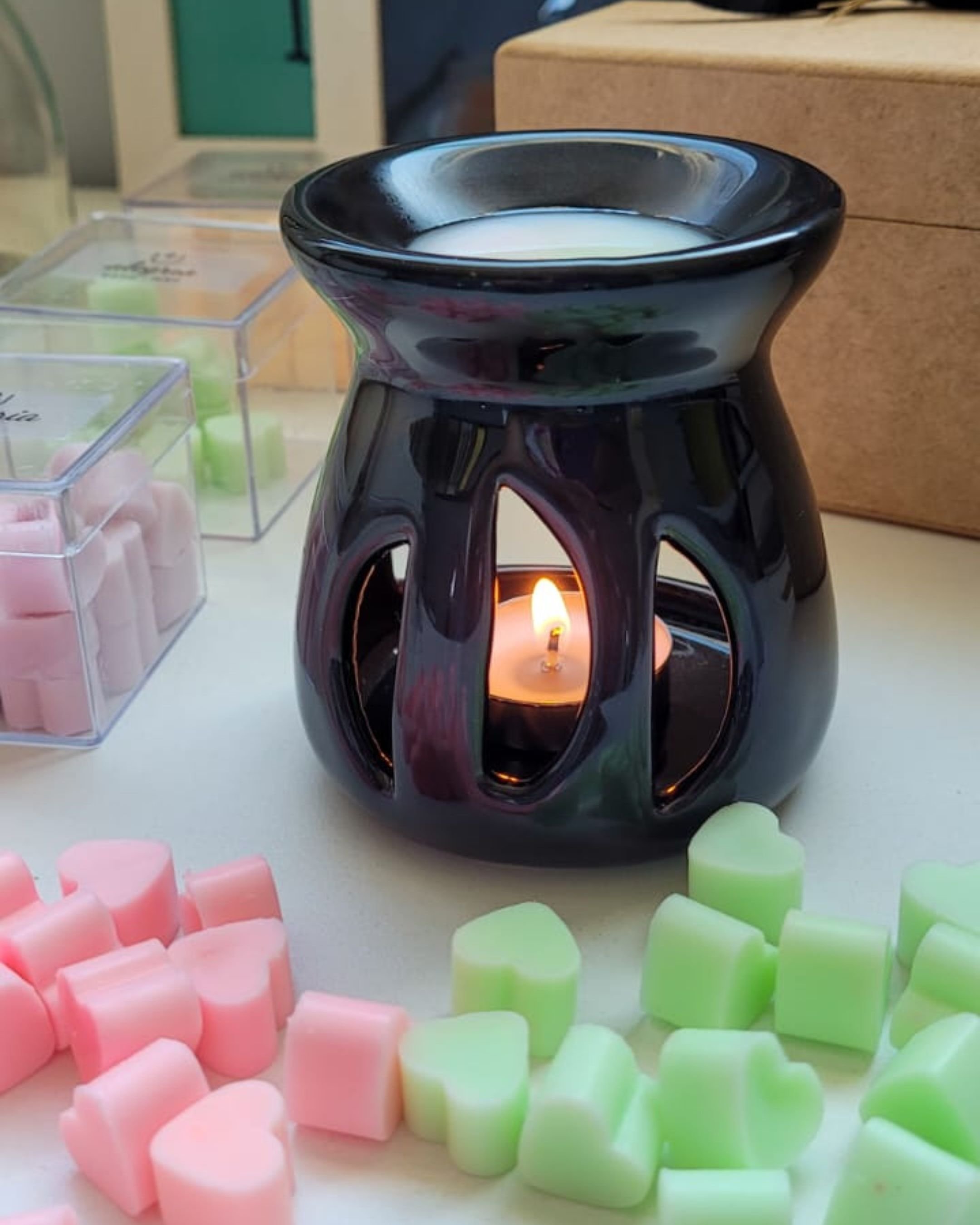 Kit Heart Melts - Conjunto de Wax Melts e Difusor | Prometeu Velas