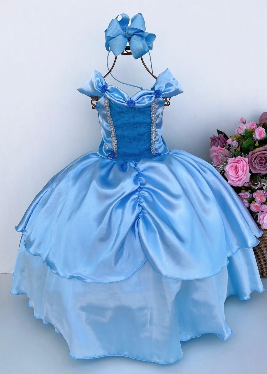 Vestido da cinderela infantil