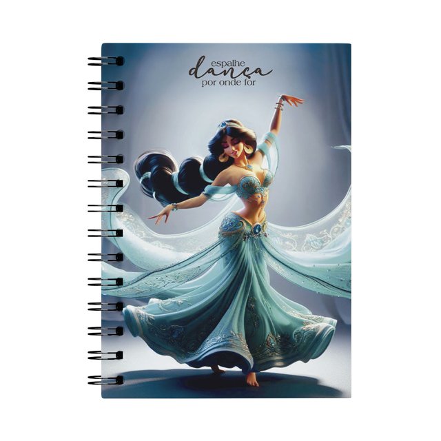 Caderno A5 Jasmine - Coleção Princesas da DV