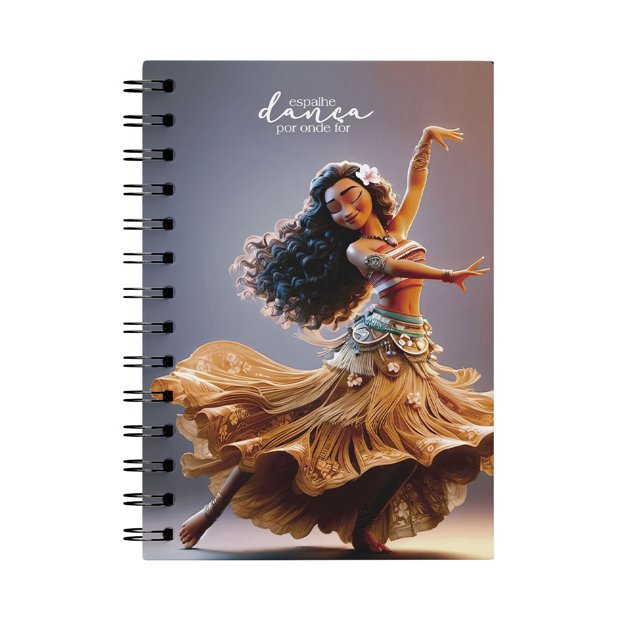 Caderno A5 Moana - Coleção Princesas da DV | Loja Shimmie