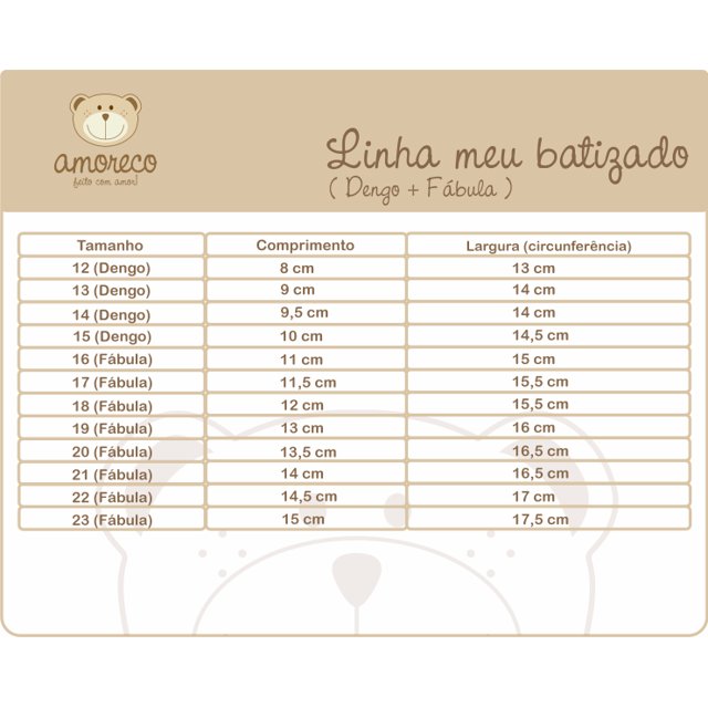 Sapatilha infantil Amoreco