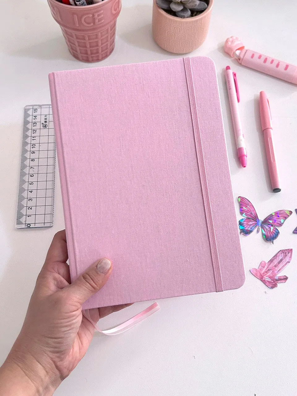 Caderno Bullet Journal – Book Rosa Bebê | A5, Gramatura Alta ...
