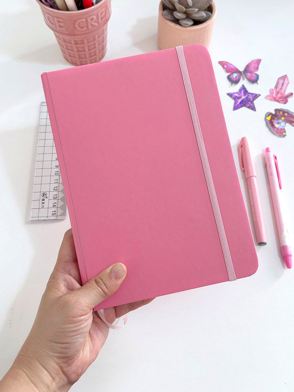 Caderno Bullet Journal – Book Rosa | A5, Gramatura Alta, Personalizável ...