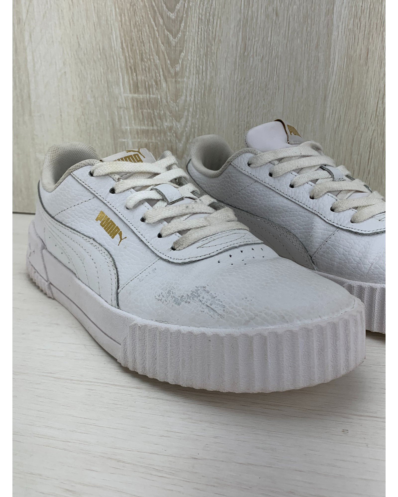 Puma TÃªnis Couro Branco Feminino Tênis Puma Carina Lux Feminino - Main Image