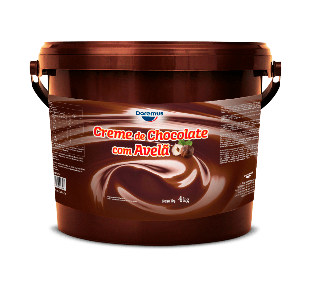 Recheio Creme de Chocolate com Avelã 4KG Doremus Estrela