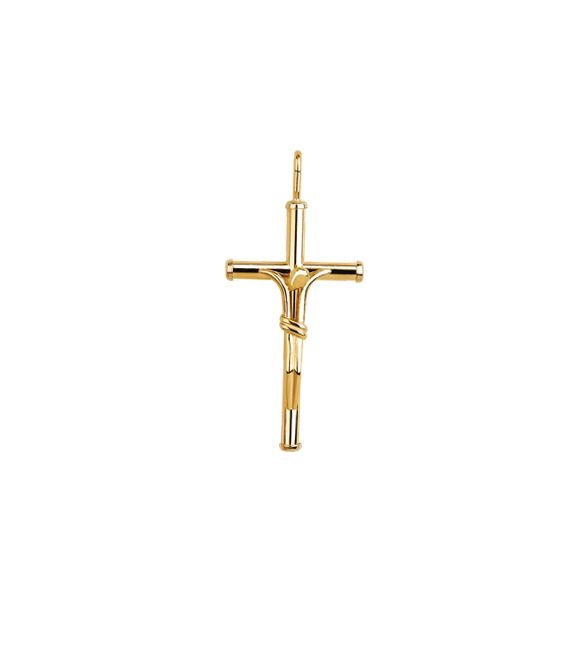 Pingente Crucifixo em Ouro Amarelo 18k  P1493F