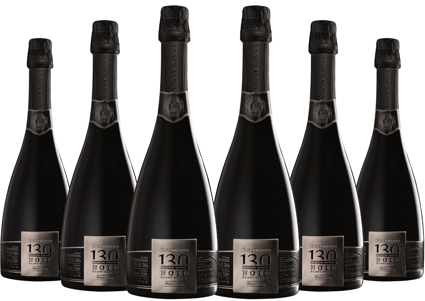 Caixa de Espumante Casa Valduga 130 Blanc de Noir Brut com 6