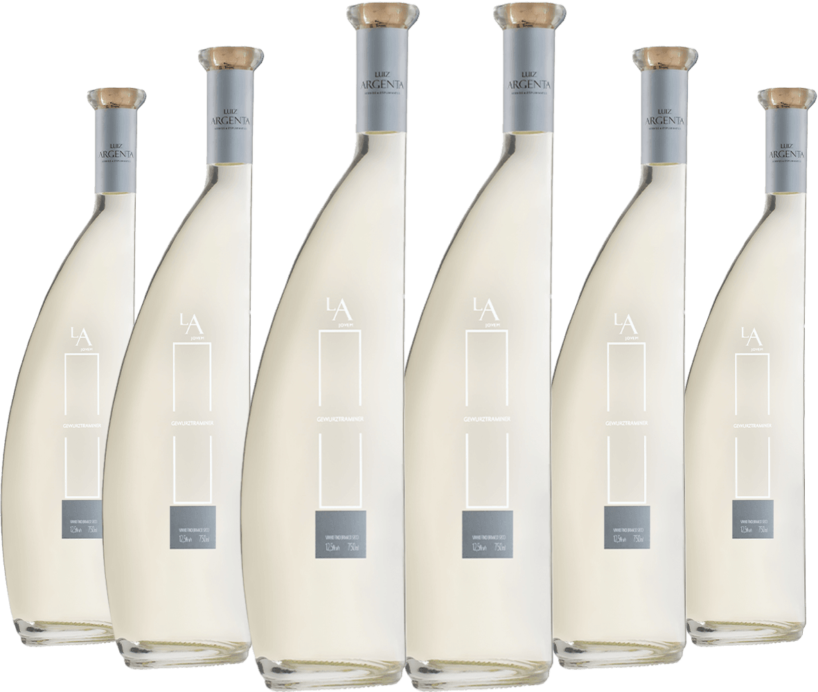 Caixa de Vinho Luiz Argenta Jovem Gewurztraminer com 6 garrafas