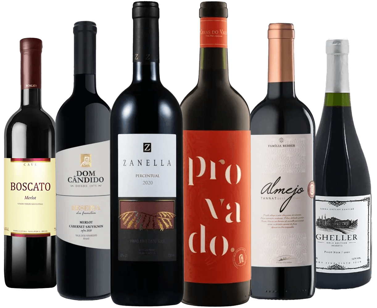 ワイン Brookstone 6-Piece Rosewood Wine Set kit-vinhos-gauchos-tintos-