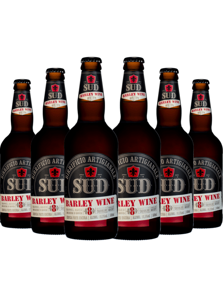 Caixa de Cerveja Artesanal SUD Barley Wine com 6 garrafas