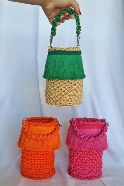 Bolsa Estilo Boho em Crochê