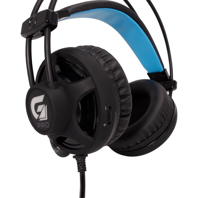 Headset Gamer Fortrek PRO H2 com LED Azul, P2, Preto 